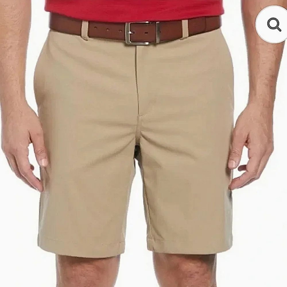 Ben Hogan Golf Performance 50 UPF sun protection tan shorts sz 38 10